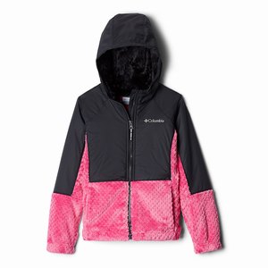 Columbia Fire Side™ Sherpa Hybrid Full Zip Jacka Flickor Rosa/Svarta (AFPJG5912)